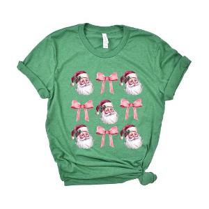 Simply Sage Market Women's Coquette Santa Chart Short Sleeve Graphic Tee - 1 of 4