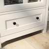 Vynxaria Buffet Storage Cabinet with Single Glass Door and Unique Bell Handle - Elegant Storage Solution for Your Home - 4 of 4