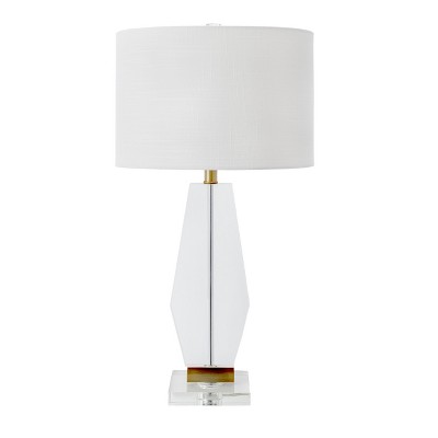 nuLOOM Providence Crystal 29" Table Lamp Lighting - Brass 29" H x 15" W x 15" D