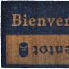 HomeRoots 18" X 30" Brown and Blue Coir Bienvenue Abientot Outdoor Door Mat - 4 of 4