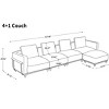GDFStudio Hargis Luxury Modular Sectional Sofa with Ottoman and Extra-Deep Seating - 3 of 4