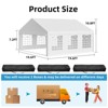 20x20 ft Party Tent Heavy Duty Wedding Canopy with White Large Roof, Detachable Sidewalls, and 3 Storage Bags, Outdoor Party Canopy for Camping - 2 of 4