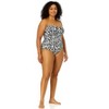 Anne Cole Plus Women's Plus Wild Cat Twist Front Shirred One Piece Swimsuit - image 3 of 4