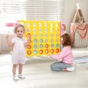 Costway Jumbo 4-to-Score 4 in A Row Giant Game Set with Stickers for Kids Adults Family Fun Red/Yellow - 4 of 4