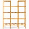Tangkula Display Shelf Multifunctional Bamboo Flower Plant - 3 of 4