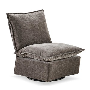 TIRAMISUBEST Detachable Grey Single 360 Swivel Rocking Rocker, Ideal for Living Room and Bedroom Comfort, Swivel Sofa Chair and Lounge - 1 of 4