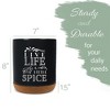 Elanze Designs Life With Spice Black X-Large Cork Bottom Kitchen Utensil Holder - 2 of 4