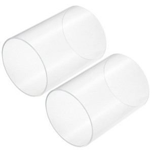 Unique Bargains Lamp Lantern Water Cooling System Acrylic Round Pipes Clear 2 Pcs 6" - 1 of 4