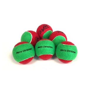 Midlee Merry Christmas Dog Tennis Balls - 1 of 4