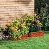 Outsunny 2-Piece Galvanized Raised Garden Bed Box Planter Raised Beds with Steel Frame for Vegetables, Flowers, and Herbs - 3 of 4