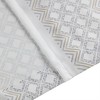 Digital Printing Geometric Pattern Curtain Panel Pair, Farmhouse Nature Style 2Pcs Shu Velveteen Trim Boho Curtains for All Season - 4 of 4