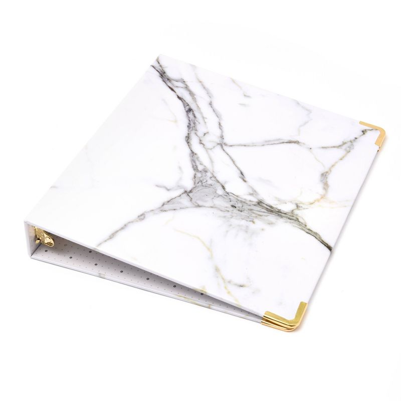 1.5&#34; Signature Round Ring Binder Marble - russell+hazel, 2 of 6