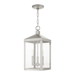 Livex Lighting Nyack 3 - Light Pendant in  Brushed Nickel - 1 of 2