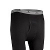 Men's Long Johns Pants Fleeced Thermal Military Weight, Black - 3 of 3