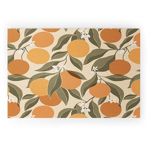 Cuss Yeah Designs Abstract Oranges 36" x 24" Welcome Mat - Society6 - 1 of 3