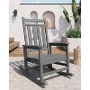 Acekool 40" Oversized Outdoor Rocking Chair - Spacious All-Weather Rocker with Ergonomic Design for Patio & Porch - 2 of 4