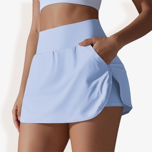 Anna-Kaci Active Women's High Waist Athletic Shorts with Pleated Side Panels and Stretchy Wideband Waist