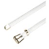 Allegra K Women's Skinny Embossed Faux Leather Alloy Pin Buckle Jeans Dresses Pants Belt - 2 of 4