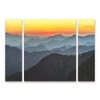 Trademark Fine Art-Pierre Leclerc 'Great Smoky Sunset' Multi Panel Art Set Large 3 Piece - 2 of 3