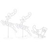 Christmas Reindeer & Sleigh White Acrylic Large - 4 of 4