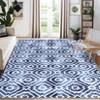 Area Rug – Soft Low-Pile Non-Slip Carpet | Distressed Contemporary Throw Rug: Stain Resistant for Living Room, Bedroom, Office & Dining Room - 2 of 4
