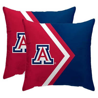 NCAA Arizona Wildcats Side Arrow Poly Span Throw Pillow - 2pk