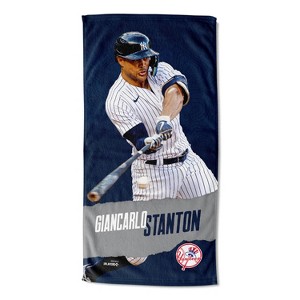 30"x60" MLB New York Yankees 23 Giancarlo Stanton Player Printed Beach Towel - 1 of 3