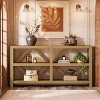 Tribesigns 70.9-Inch Extra Long Console Table with Storage, 3-Tier Industrial Sofa Table Behind Couch for Entryway, Hallway for Living Room, Brown - 4 of 4