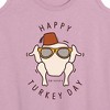 Women's - Friends - Happy Turkey Day Graphic Racerback Tank - 2 of 4