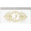 Linum Home Textiles 100% Turkish Cotton MONICA Gold Thread 2PC Embellished Bath Towel Set - 3 of 3