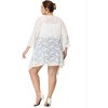 Women's Plus Size Draped Shawls Lightweight Open Front Lace Date Cardigans - Agnes Orinda - 4 of 4