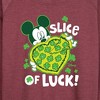 Women's - Disney - Slice Of Luck Lightweight French Terry Wide Neck Long Sleeve Shirt - 2 of 4