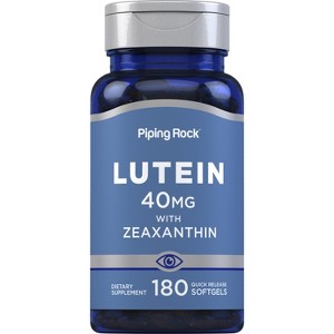 Piping Rock Lutein & Zeaxanthin 40mg | 180 Softgels - 1 of 4