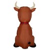 Gemmy Christmas Inflatable Highland Cow with Plush Accents, 3.5 ft Tall, Multi - 3 of 4