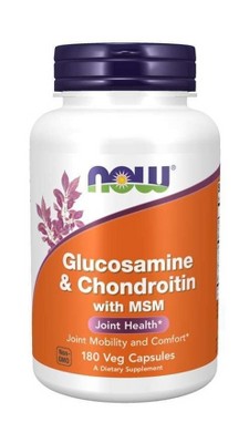 Glucosamine & Chondroitin with MSM by Now Foods  -  180 Capsule