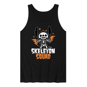 Men's - Lilo and Stitch - Halloween Skeleton Squad Graphic Tank Top - 1 of 3