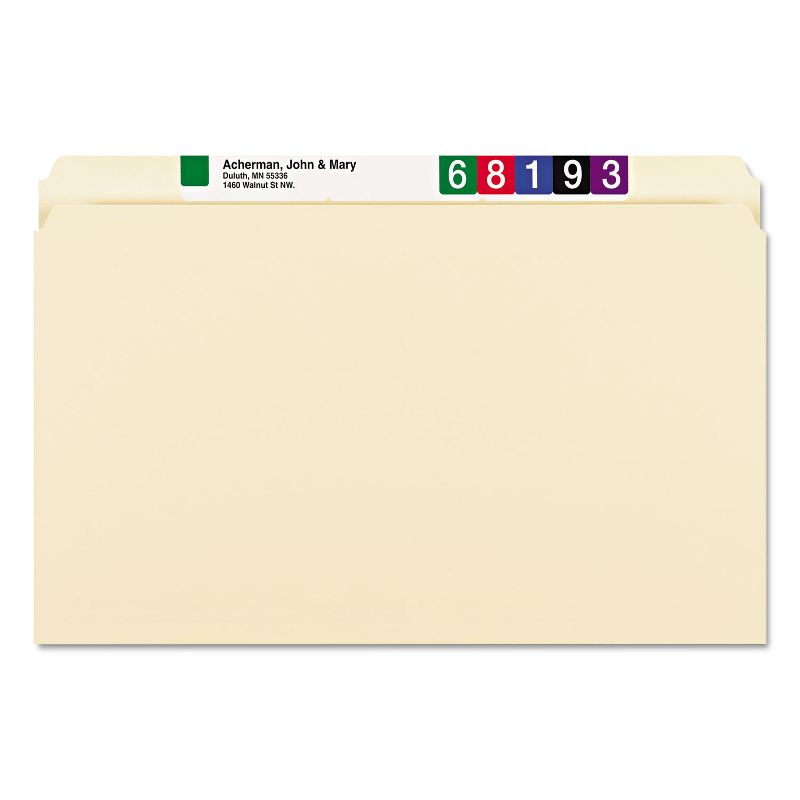 Smead File Folders Straight Cut One-Ply Top Tab Legal Manila 100/Box 15300, 5 of 9