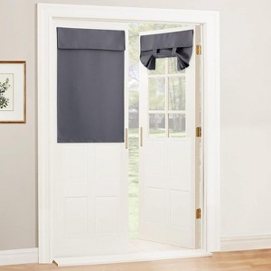 NICETOWN Door Curtain Blackout Window Tie up Shades Thermal Insulated for Kitchen Bedroom Kids Nursery 1 Panels - 1 of 4