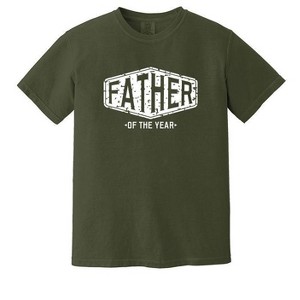 Simply Sage Market Men's Vintage Father of The Year Short Sleeve Garment Dyed Tee - 1 of 3