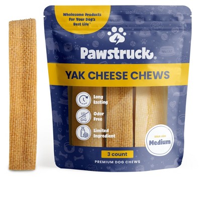 Pawstruck Natural Medium Himalayan Yak Cheese Dog Chew Treats (3-4 Oz ...