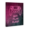 Stupell Industries Eat Play Sleep Pink Gamer Canvas Art, 30" x 40" - 2 of 4
