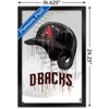 Trends International MLB Arizona Diamondbacks - Drip Helmet 22 Framed Wall Poster Prints - 3 of 4