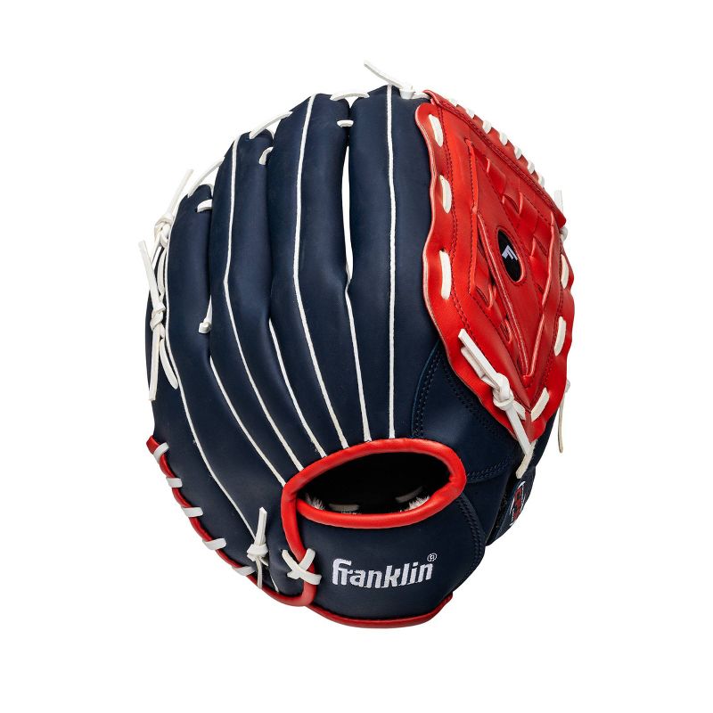 Franklin Sports Field Master USA Series 14.0&#34; Baseball Glove - Right Handed Thrower Blue/Red, 1 of 4