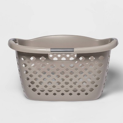 Lavish Home Foldable Plastic Laundry Basket, Gray : Target