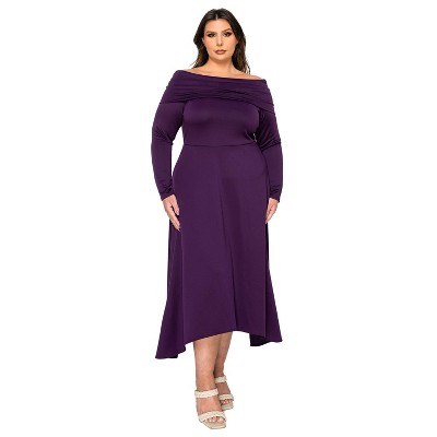 L I V D Women's Lyra Off Shoulder Maxi Dress