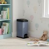 Innovaze 2 Gal / 8L Slim Carbon Steel Trash Can and Plastic Bag Organizer Set, Soft-Close Pedal Bin for Home, Office or Kids’ Room - 3 of 4