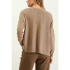 August Sky Women's Rib Lightweight Pullover Sweater - 2 of 4