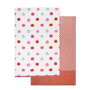 2pk Multi Pumpkin Printed and Jacquard Dish Towel - Bullseye's Playground™ - 1 of 3