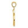 Black Bow Jewelry 14k Yellow Gold 2D Om Symbol Pendant, 17mm (5/8 inch) - 2 of 4