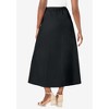 Jessica London Women's Plus Size Stretch Denim Jegging Skirt - 3 of 4